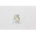 Ring 925 sterling silver semi precious white rainbow gem stone C 276